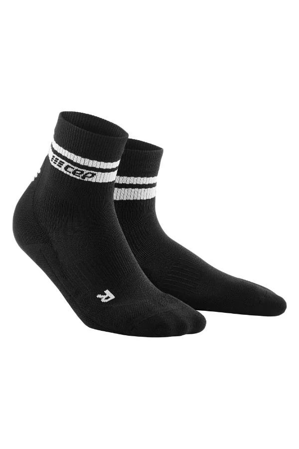 CEP CEP - Classic 80s Compression Socks Mid Cut Black/White Women